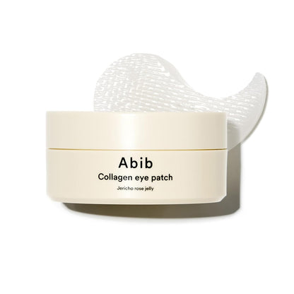 Abib Collagen Peptide Eye Patches for Wrinkles & Fine Line with Jericho Rose Jelly, 60 Count, Korean Skin Care