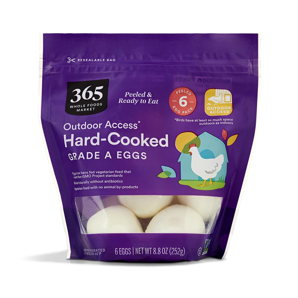 365 by Whole Foods Market, Hard Cooked Medium Grade A Eggs, 6 ct