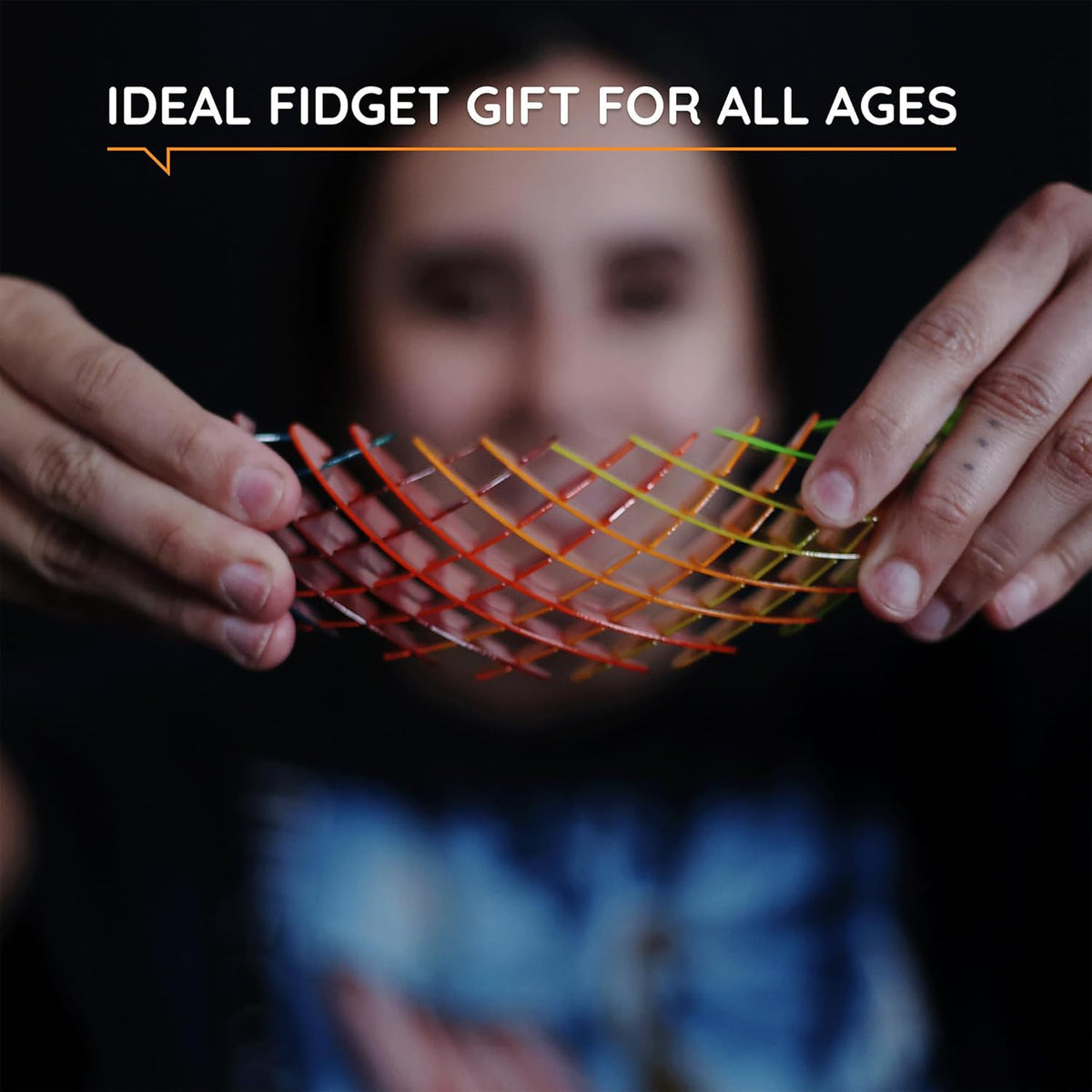 Morf Fidget Worm Toy - Flexible 3D Sensory Slug Figgy Toy for Kids, Teens, and Adults – Stretchy, Quiet, Stress and Anxiety Relief, Focus - For Play, School, Work Gifts, Great For Classroom and Office