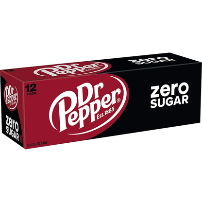 DR PEPPER ZERO SUGAR - 12 OZ, 12 PK