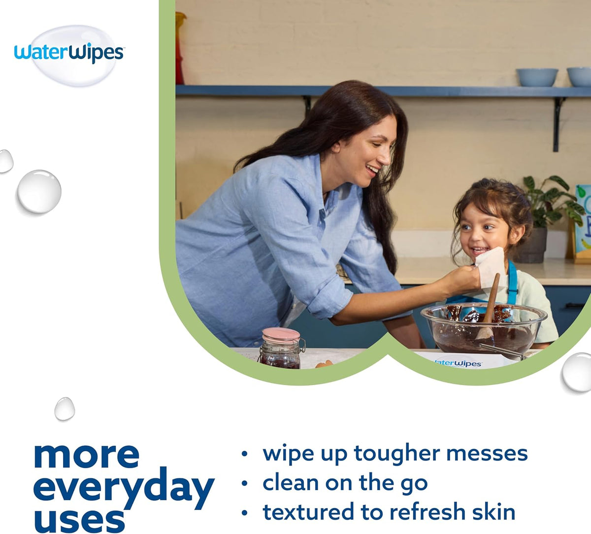 WaterWipes Sensitive+ Baby & Toddler Wipes, 3-In-1 Cleans, Cares, Protects, 99.9% Water, Textured Clean, Unscented & Hypoallergenic, 240 Count (4 Packs)