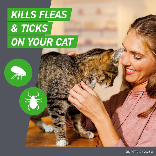 FRONTLINE Plus Flea and Tick Treatment for Cats Over 1.5 lbs. 3 Treatments