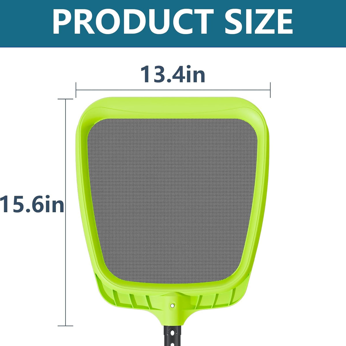 Sepetrel Pool Skimmer Net - Professional Heavy Duty Reinforced Frame Nylon Flat Leaf Rake Net,for Spa Pond Swimming Pool, Cleaning Supplies and Accessories, (Pole Not Included)
